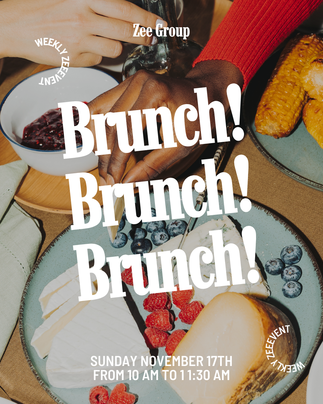 Retro Photocentric Brunch Promotion Instagram Post